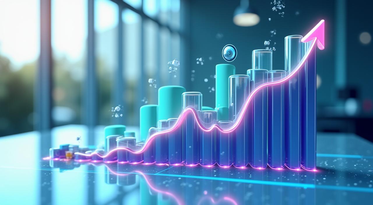 急上昇するB2B SaaS企業のウェブサイトトラフィックグラフ
