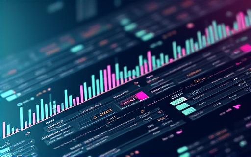 様々なチャートが表示された分析ダッシュボード